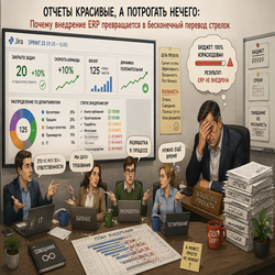 Отчеты красивые, а потрогать нечего: Почему внедрение ERP превращается в бесконечный перевод стрелок